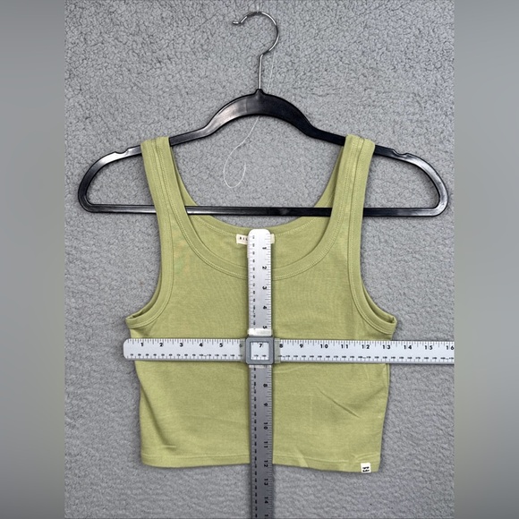 Billabong Rerun Tank Cropped Tank Top Avocado  Green Women’s Small NWOT - Picture 6 of 14